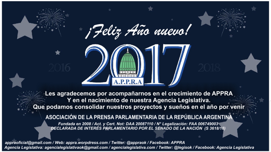 APPA les desea un Feliz 2017…